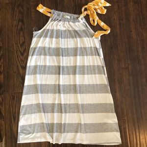 12 PM By Mon Ami USA Tank Top Medium Gray & White